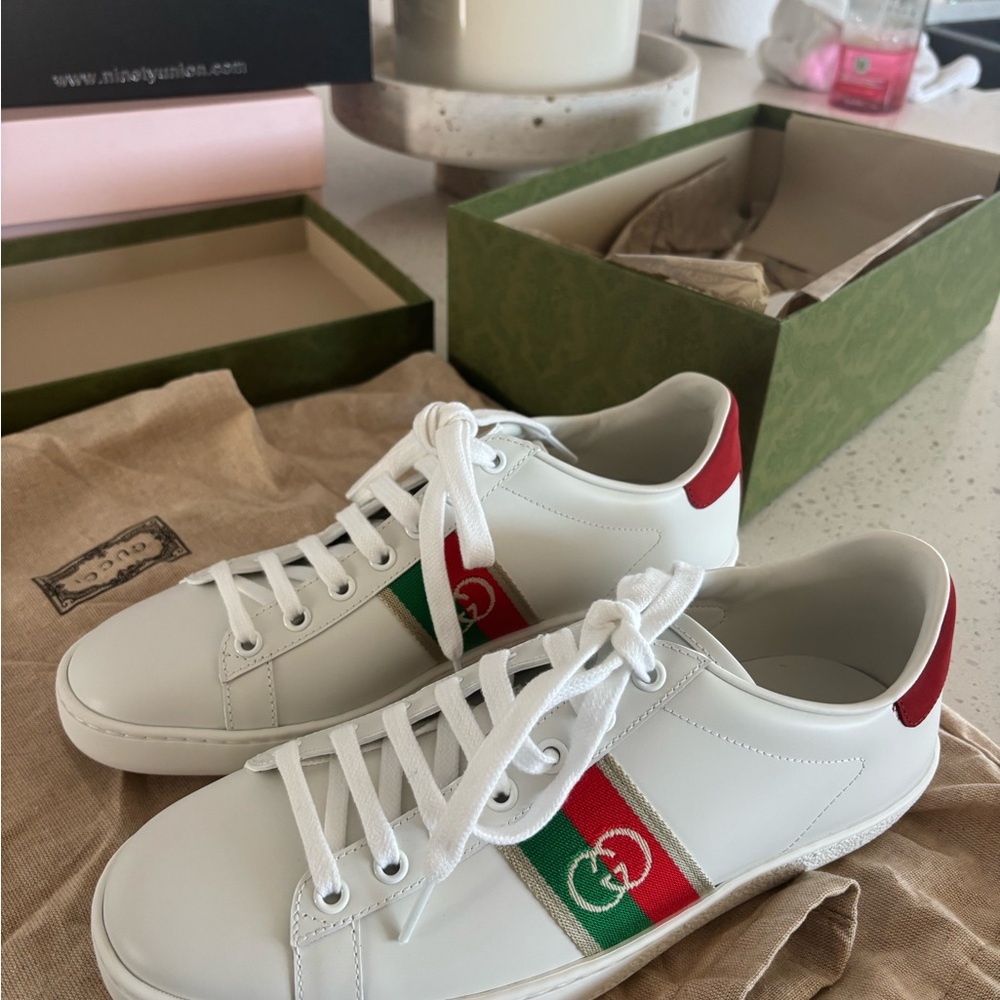 Authentic Gucci Ace Sneaker- 38.5 - Picture 6 of 11